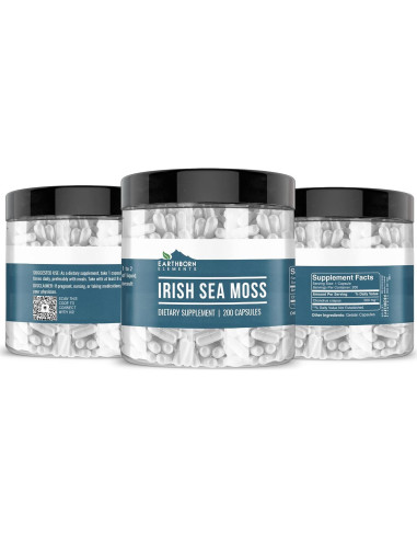 Musgo Marino Irlandés Earthborn Elements 200 Cápsulas Puras
