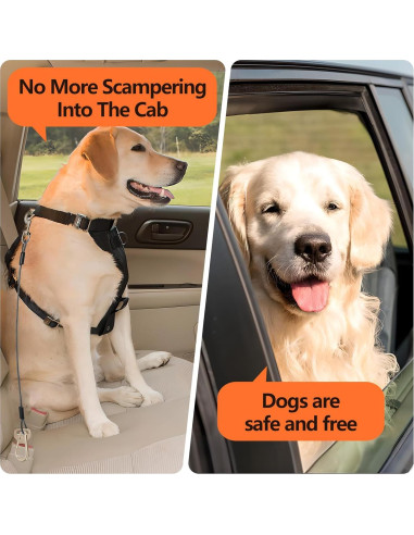 Cinturón de Seguridad para Perros Libbipaw 80cm Negro 2pcs