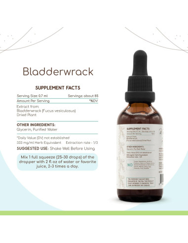 Extracto de hierbas Bladderwrack HerbEra 59.15 ml sin alcohol