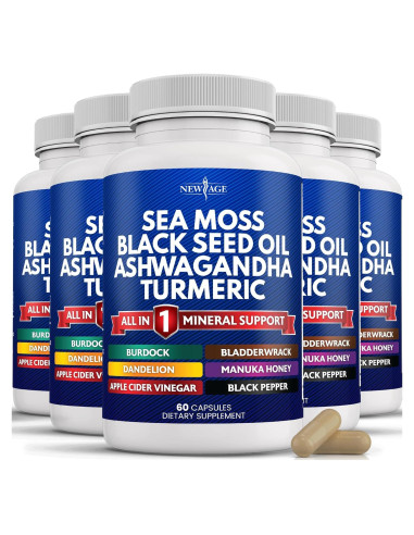 Suplemento de Musgo Marino Nueva Era 60 Cápsulas 408g