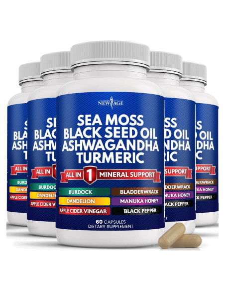 Suplemento de Musgo Marino Nueva Era 60 Cápsulas 408g