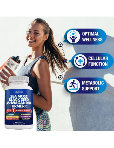 Suplemento de Musgo Marino Nueva Era 60 Cápsulas 408g