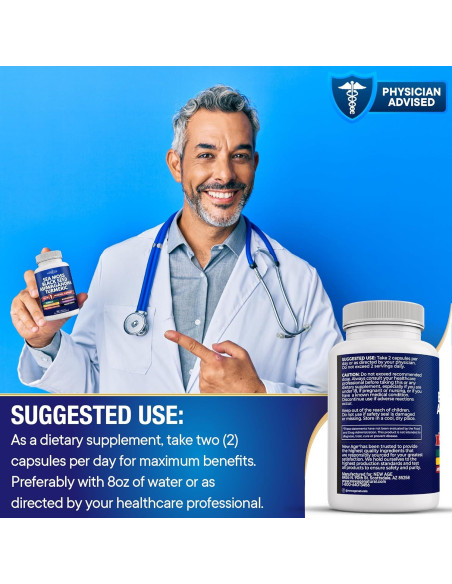 Suplemento de Musgo Marino Nueva Era 60 Cápsulas 408g