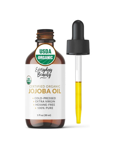 Aceite de Jojoba Orgánico Everyday Beauty 29.57 ml - Hidratante Facial y Capilar