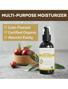 Aceite de Jojoba Orgánico Viva Naturals 118 ml - Hidratante Facial 2