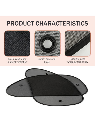 Protector Solar Ventanas Laterales Coche Downhill 2 PCS