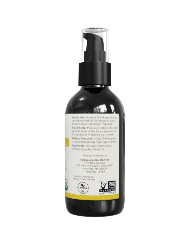 Aceite de Jojoba Orgánico Viva Naturals 118 ml - Hidratante Facial