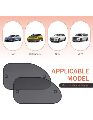 Protector Solar Ventanas Laterales Coche Downhill 2 PCS