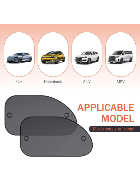 Protector Solar Ventanas Laterales Coche Downhill 2 PCS