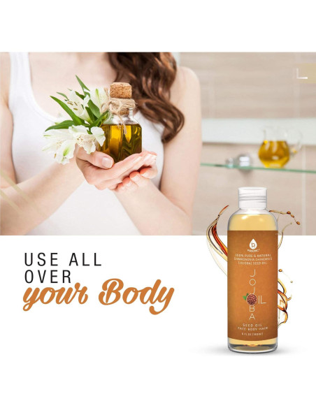 Aceite de Jojoba Puro Pursonic 170 ml - Hidratante Natural