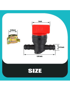 Válvula de Cierre de Combustible Bopurtotly FH691V 2 Puertos 2