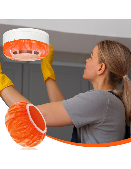 Cubiertas de Alarma de Incendio Tyqour 24 Pcs Naranja 10 cm