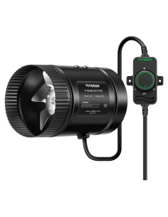 Ventilador de Conducto VIVOSUN 4" 106 CFM Control Velocidad