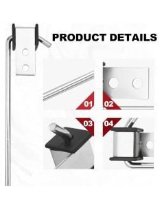 Kit Soporte Escape Universal Joytrace 4 Piezas Acero 10" 2