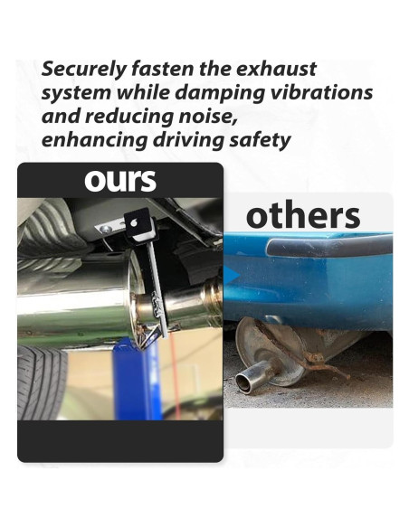 Kit Soporte Escape Universal Joytrace 4 Piezas Acero 10"