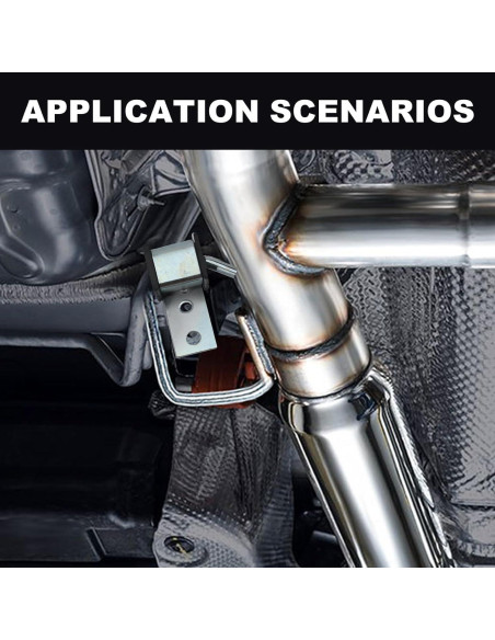 Kit Soporte Escape Universal Joytrace 4 Piezas Acero 10"