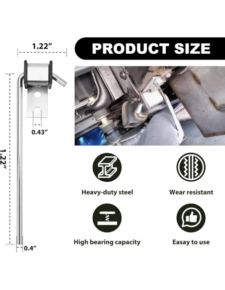 Kit Soporte Escape Universal Joytrace 4 Piezas Acero 10"