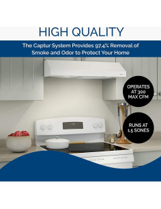 Campana Extractora Broan-NuTone BKSH130WW 30" Blanca 300 CFM 2