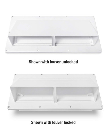 Cubierta de Ventilación de Escape Camp'N RV Blanca 30.48x14cm