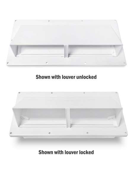 Cubierta de Ventilación de Escape Camp'N RV Blanca 30.48x14cm