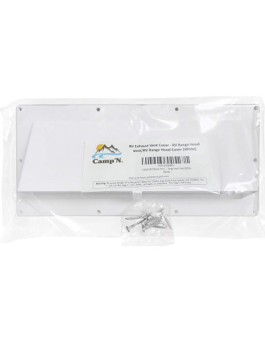 Cubierta de Ventilación de Escape Camp'N RV Blanca 30.48x14cm