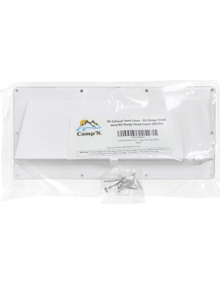 Cubierta de Ventilación de Escape Camp'N RV Blanca 30.48x14cm