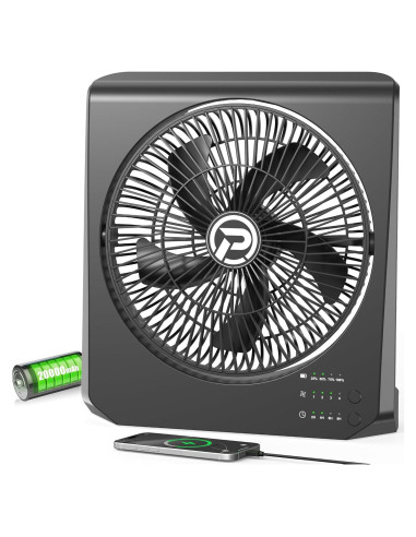 Ventilador de caja portátil Cmyfato F016 10" recargable 20000mAh