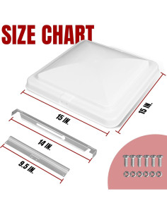Cubierta de Ventilación de Techo Jack Boss 35.56 cm Blanca 2
