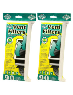 Filtros de Ventilación Todo Limpio 48 Piezas 10x25 cm