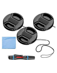 Paquete de 3 tapas de lente 55 mm X-SweetDream con limpieza