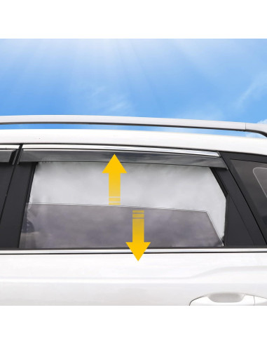 Sombrillas para Ventanas de Auto Lechin - 2 Piezas - 80x50 cm