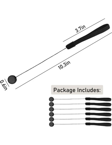 6 Sujeciones de Tapa de Lente QQM para Cámaras DSLR y Sin Espejo