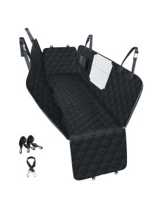 Funda de Asiento para Perros PETICON Negra 100% Impermeable