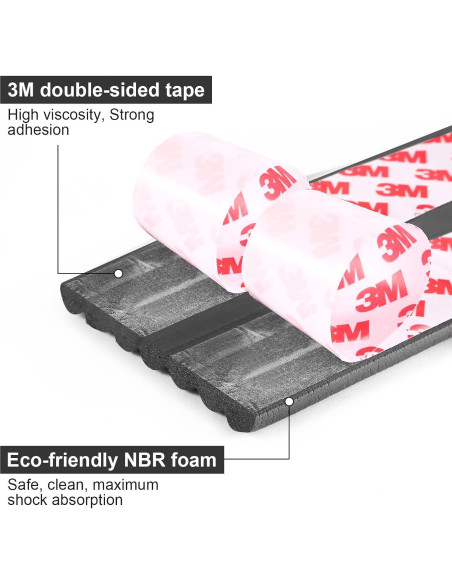 Protector de Esquinas y Bordes Dovesail 5m Negro NBR