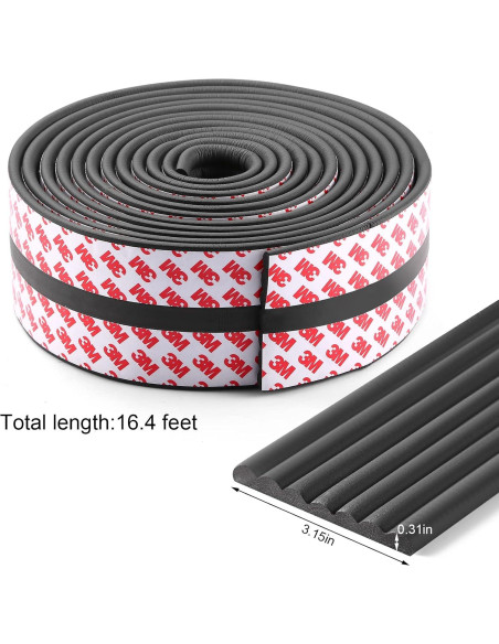 Protector de Esquinas y Bordes Dovesail 5m Negro NBR