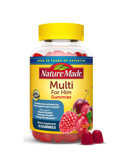 Gomas Multivitamínicas Nature Made Multi para Hombres 70 Unidades Gomas Multivitamínicas Nature Made Multi para Hombres 70 Unidades