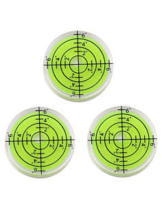 3 Piezas Nivel de Burbuja Circular LAIESYA 32x7mm para Medición