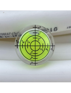 3 Piezas Nivel de Burbuja Circular LAIESYA 32x7mm para Medición 2