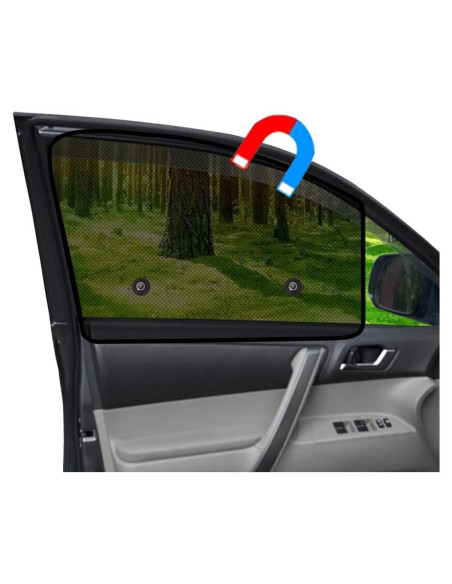 Sombrillas Magnéticas para Ventanas de Auto Ovege 2 Pcs UV