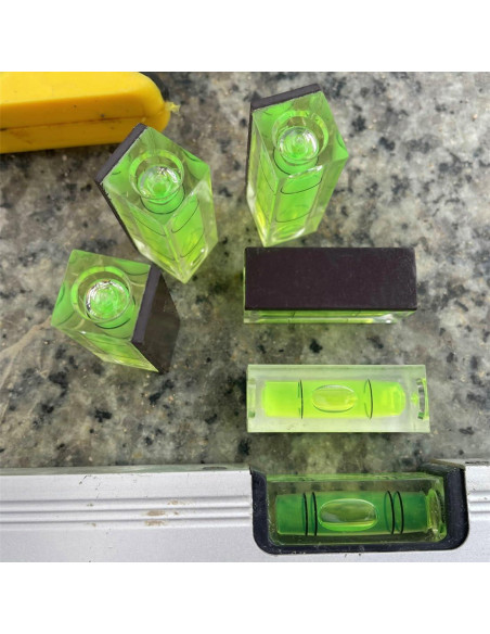 Juego de 3 Niveles de Burbuja Magnéticos LAIESYA 15x15x40mm