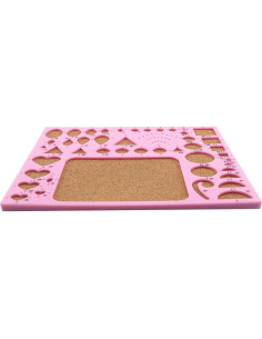 Conjunto de Plantillas de Quilling JCBIZ Rosa 180x210mm 2