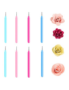 Herramientas de Quilling Briartw 8 Piezas 4 Colores para Manualidades