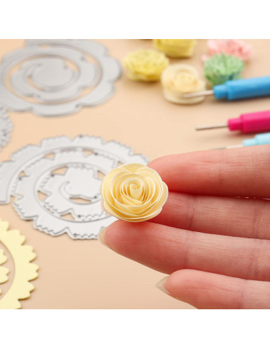 Herramientas de Quilling Briartw 8 Piezas 4 Colores para Manualidades