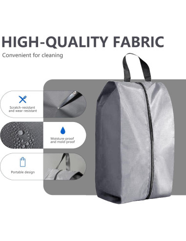 Bolsa de Zapatos de Viaje Impermeable 4 Piezas Nailon