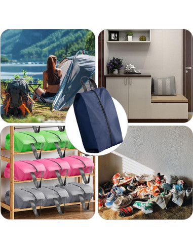 Bolsa de Zapatos de Viaje Impermeable 4 Piezas Nailon