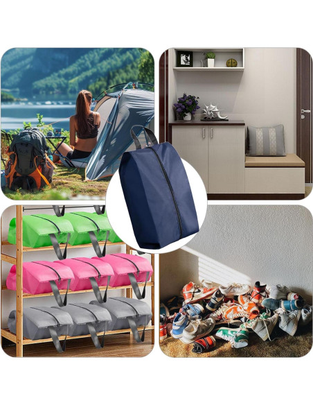 Bolsa de Zapatos de Viaje Impermeable 4 Piezas Nailon