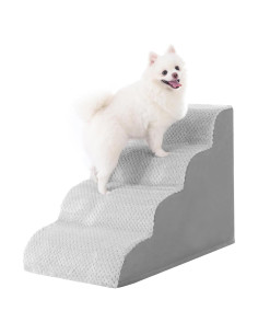 Escalera para Perros MIHIKK 4 Pasos Antideslizante Gris
