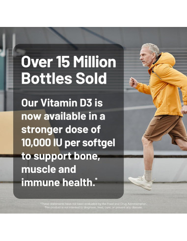 NatureWise Vitamina D3 10,000UI 30 Mini Softgels - Soporte Inmunológico