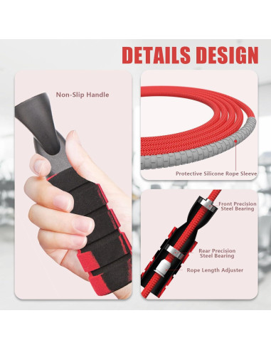 Cuerda de saltar Agorizeo ajustable para adultos y niños 3m