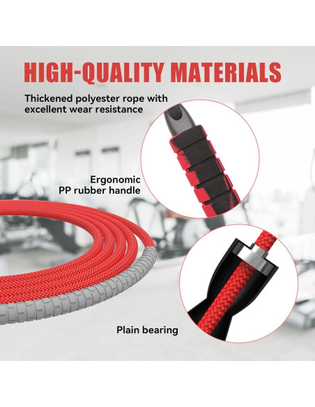 Cuerda de saltar Agorizeo ajustable para adultos y niños 3m